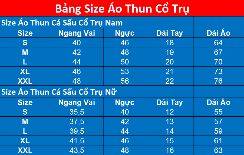 Size Dong Phuc The Coffee House Co Tru